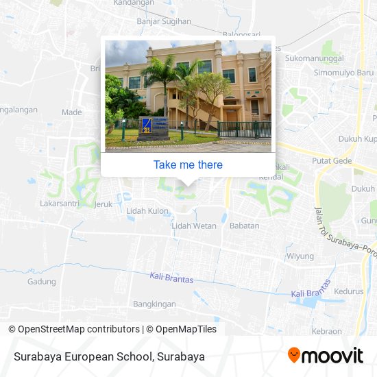 Surabaya European School map