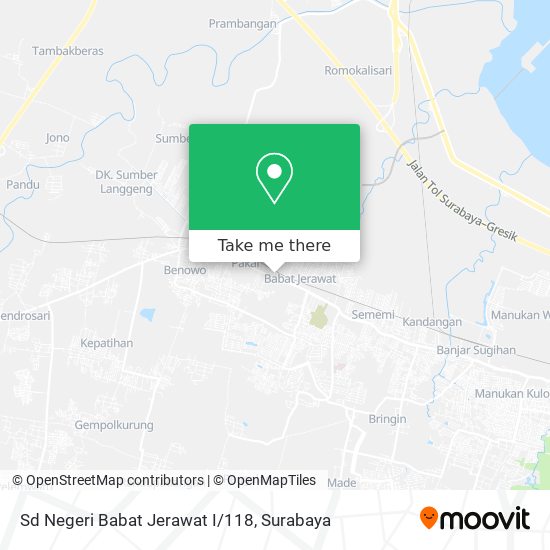 Sd Negeri Babat Jerawat I/118 map