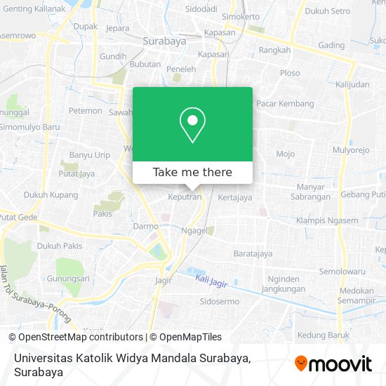 Universitas Katolik Widya Mandala Surabaya map
