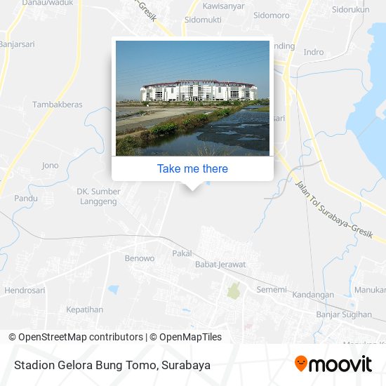 Stadion Gelora Bung Tomo map