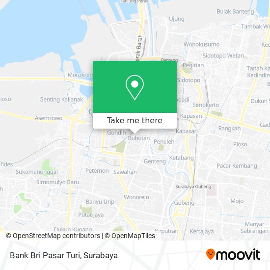 Bank Bri Pasar Turi map