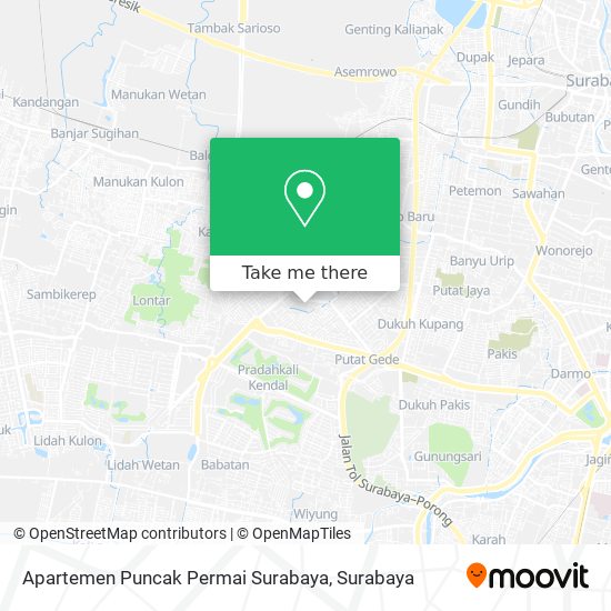 Apartemen Puncak Permai Surabaya map