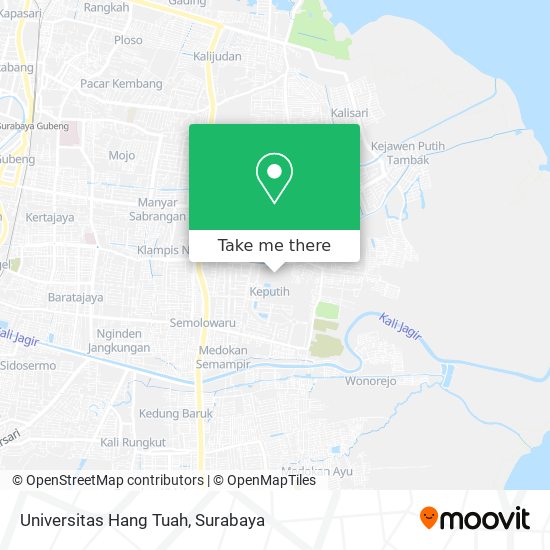 Universitas Hang Tuah map