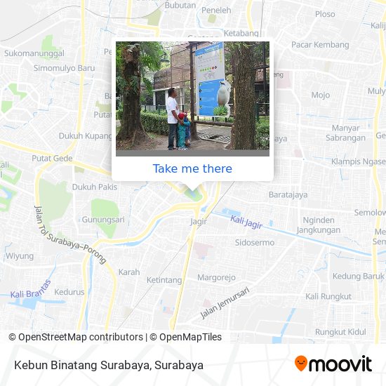 Kebun Binatang Surabaya map