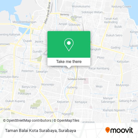 Taman Balai Kota Surabaya map