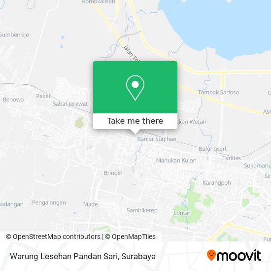 Warung Lesehan Pandan Sari map