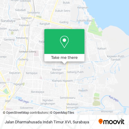 Jalan Dharmahusada Indah Timur XVI map