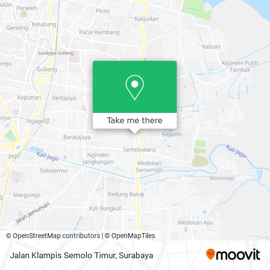 Jalan Klampis Semolo Timur map