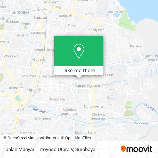 Jalan Manyar Tirtoyoso Utara V map