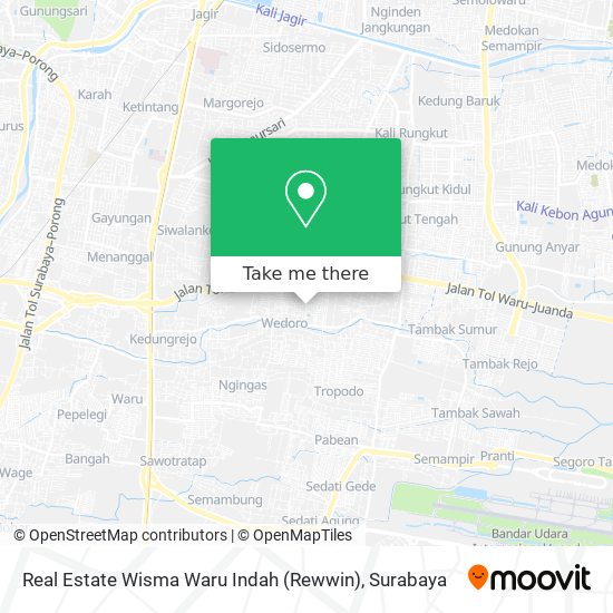 Real Estate Wisma Waru Indah (Rewwin) map