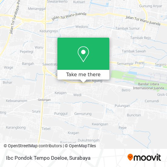 Ibc Pondok Tempo Doeloe map