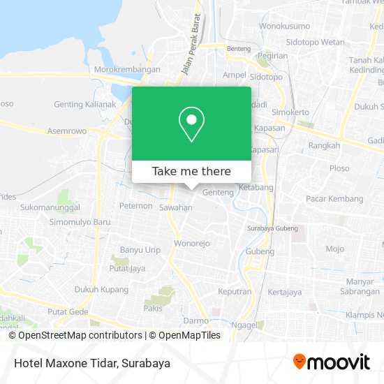 Hotel Maxone Tidar map