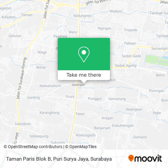 Taman Paris Blok B, Puri Surya Jaya map