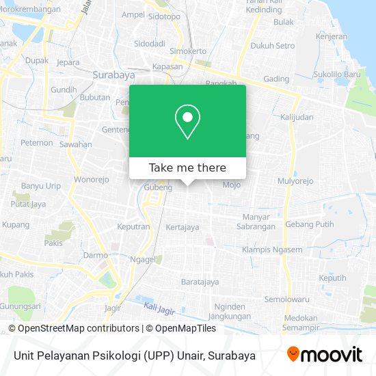 Unit Pelayanan Psikologi (UPP) Unair map