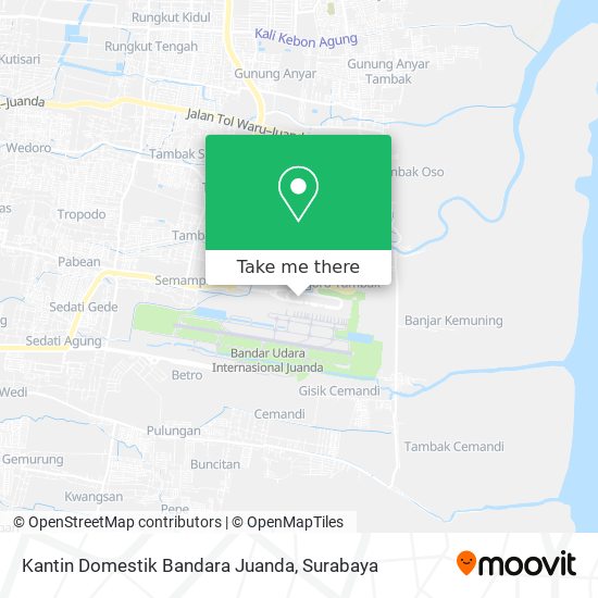Kantin Domestik Bandara Juanda map