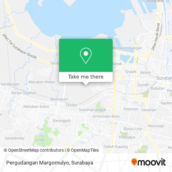 Pergudangan Margomulyo map