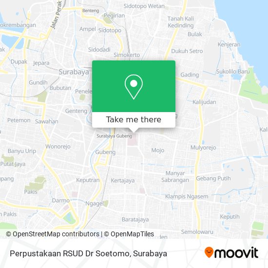 Perpustakaan RSUD Dr Soetomo map