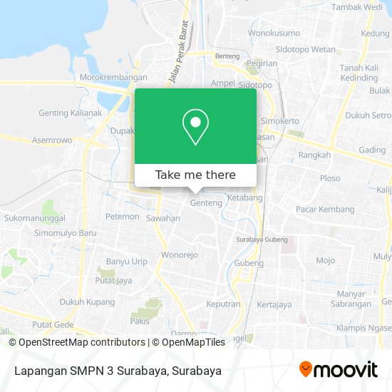 Lapangan SMPN 3 Surabaya map