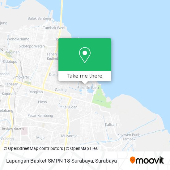 Lapangan Basket SMPN 18 Surabaya map