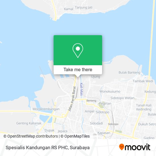 Spesialis Kandungan RS PHC map