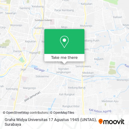 Graha Widya Universitas 17 Agustus 1945 (UNTAG) map