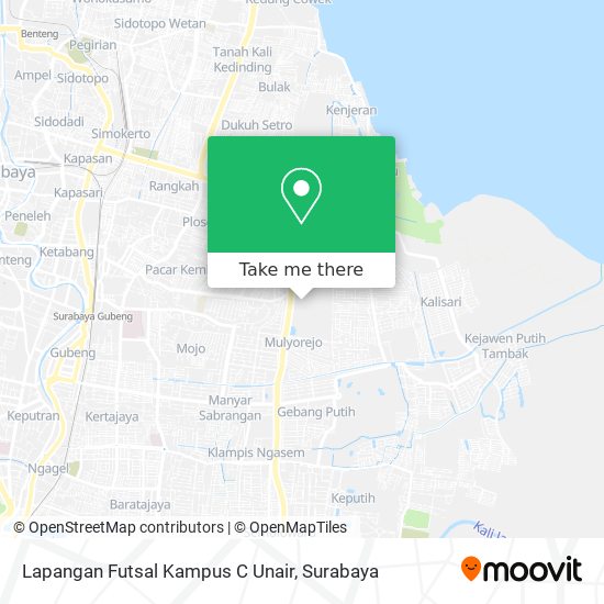 Lapangan Futsal Kampus C Unair map