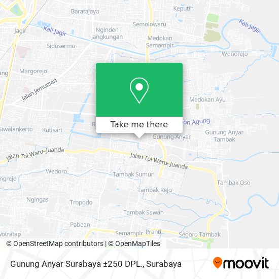 Gunung Anyar Surabaya ±250 DPL. map