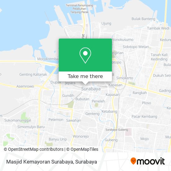 Masjid Kemayoran Surabaya map