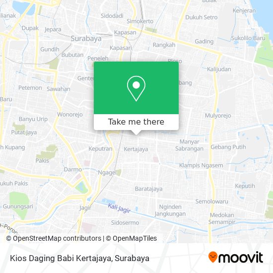 Kios Daging Babi Kertajaya map