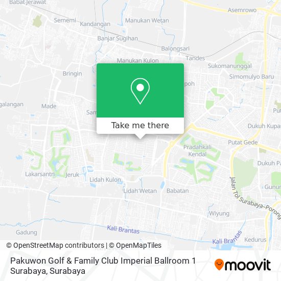 Pakuwon Golf & Family Club Imperial Ballroom 1 Surabaya map