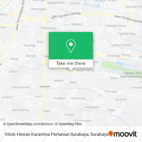 Klinik Hewan Karantina Pertanian Surabaya map