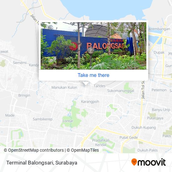 Terminal Balongsari map