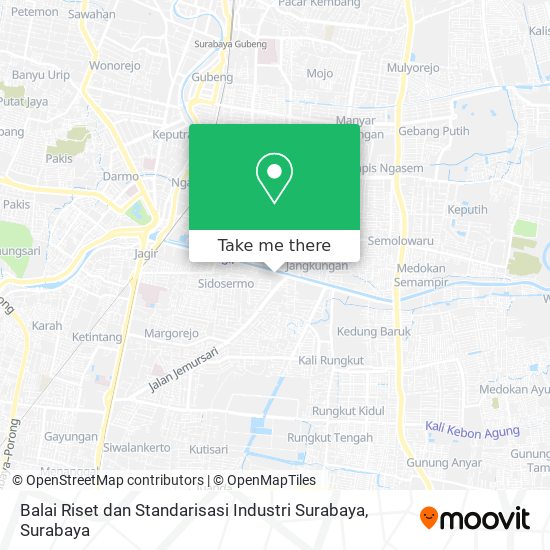 Balai Riset dan Standarisasi Industri Surabaya map
