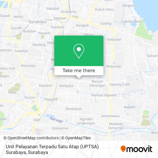Unit Pelayanan Terpadu Satu Atap (UPTSA) Surabaya map