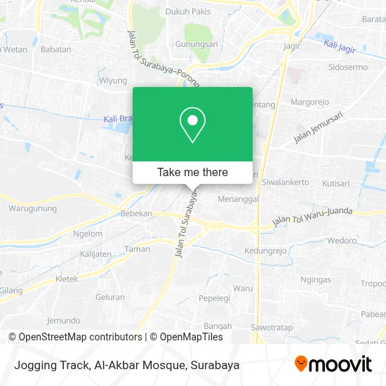 Jogging Track, Al-Akbar Mosque map