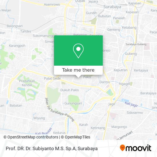 Prof. DR. Dr. Subiyanto M.S. Sp.A map