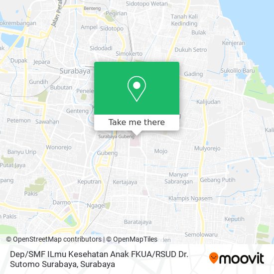 Dep / SMF ILmu Kesehatan Anak FKUA / RSUD Dr. Sutomo Surabaya map