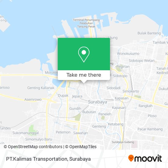 PT.Kalimas Transportation map