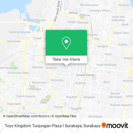 Toys Kingdom Tunjungan Plaza I Surabaya map