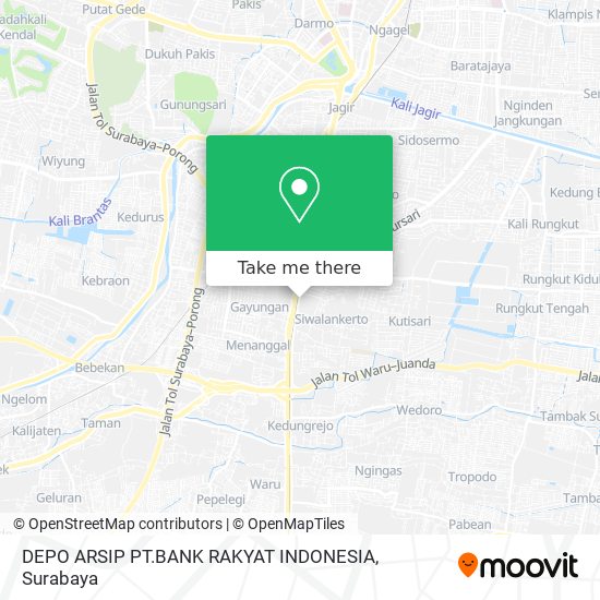 DEPO ARSIP PT.BANK RAKYAT INDONESIA map