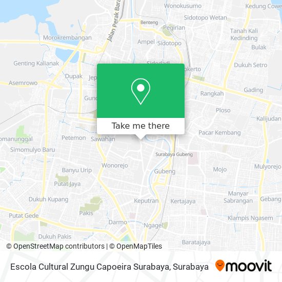 Escola Cultural Zungu Capoeira Surabaya map