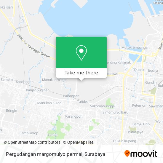 Pergudangan margomulyo permai map