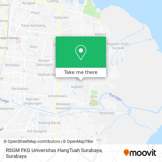 RSGM FKG Universitas HangTuah Surabaya map