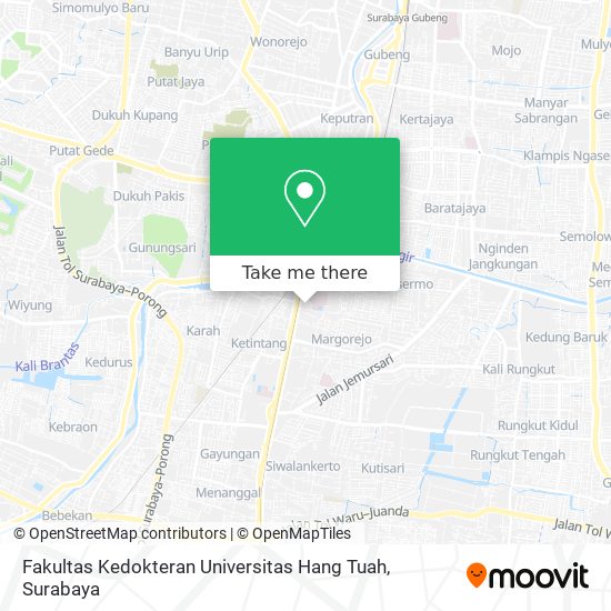 Fakultas Kedokteran Universitas Hang Tuah map