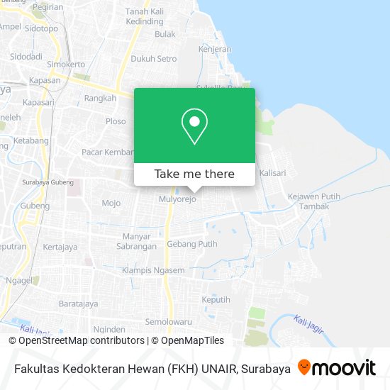 Fakultas Kedokteran Hewan (FKH) UNAIR map