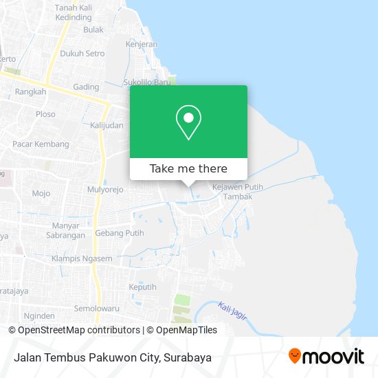 Jalan Tembus Pakuwon City map