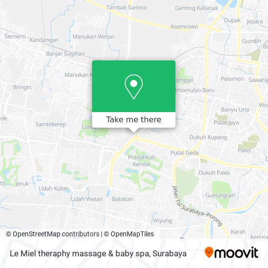 Le Miel theraphy massage & baby spa map