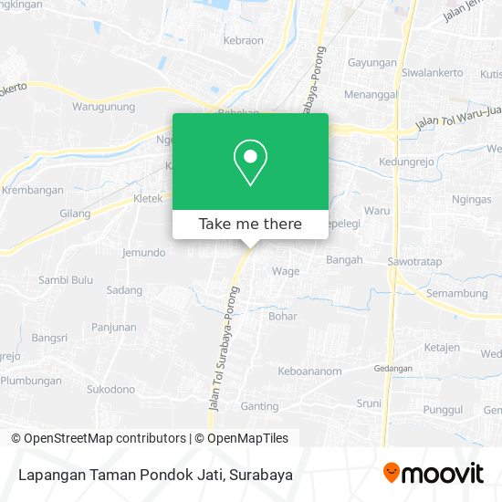 Lapangan Taman Pondok Jati map