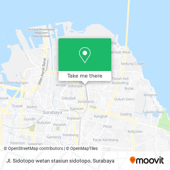 Jl. Sidotopo wetan stasiun sidotopo map