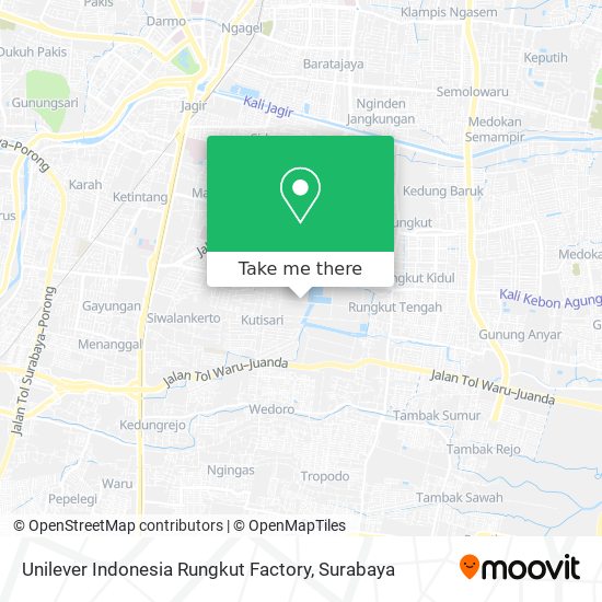 Unilever Indonesia Rungkut Factory map